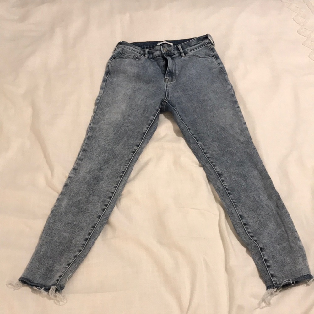 cute high rise denim jeggings